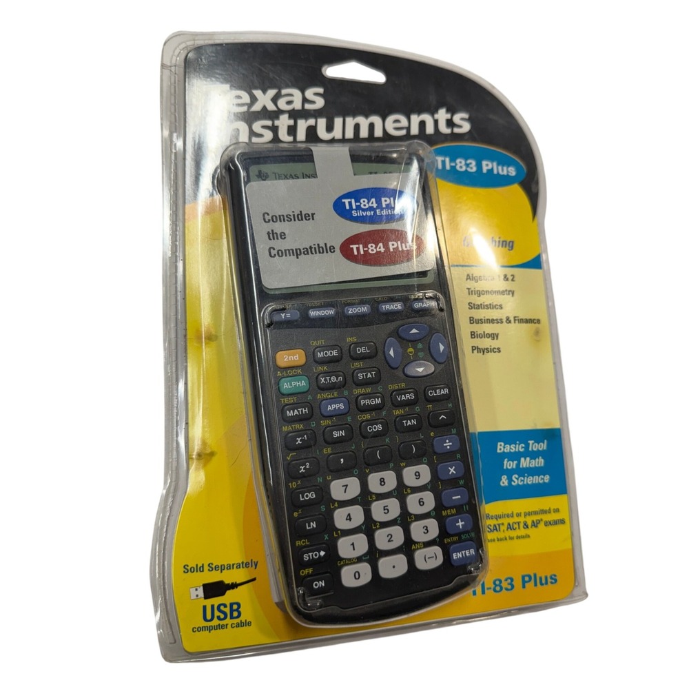 Texas Instruments TI-83 Plus Graphing Calculator New Sealed School Math Science